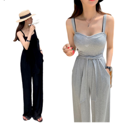 背心綁帶連身褲 編號 : B140