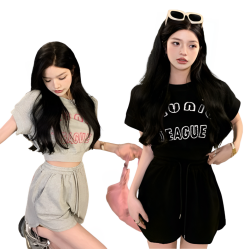 甜辣休閒運動風套裝 編號:C18