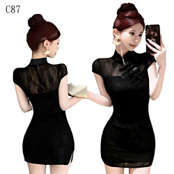 復古旗袍修身包臀鉛筆裙 編號:C87