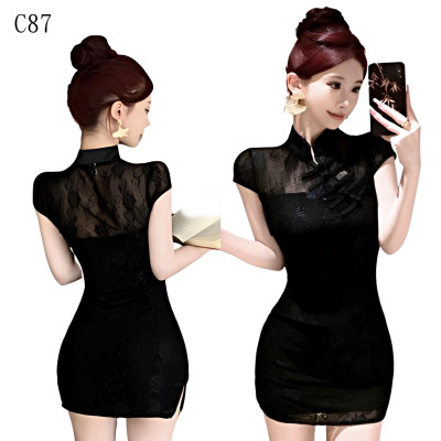 復古旗袍修身包臀鉛筆裙 編號:C87