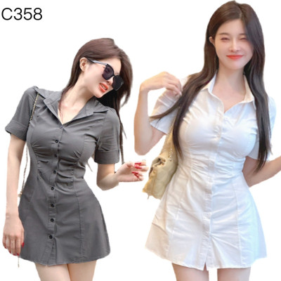 中長款短袖襯衫編號:C358