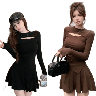 長袖上衣+褲裙子 兩件套套裝 編號:B337