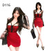 辣妹性感蕾絲長袖超短連衣裙 編號:D116