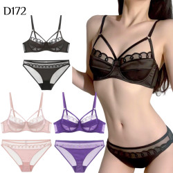 法式超薄內衣套裝 編號:D172