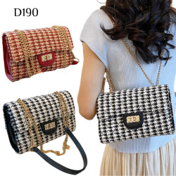 小眾鏈條單肩斜挎小方包 編號:D190