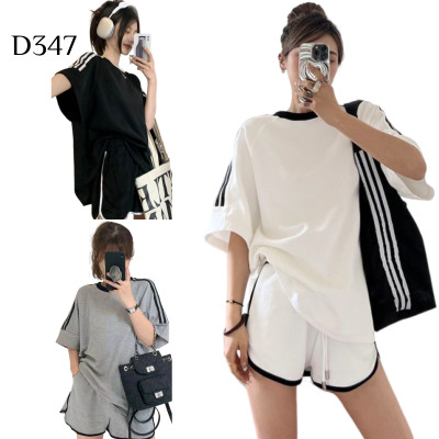 短袖短褲套裝 編號:D347 短袖短褲套裝 編號:D347