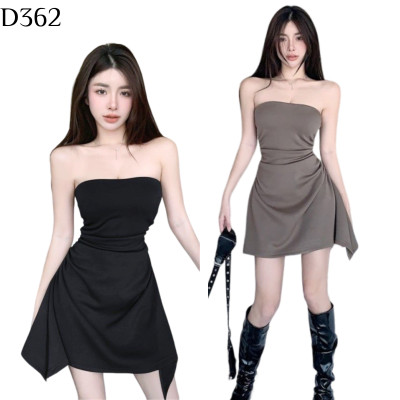 抹胸不規則A字裙 編號:D362