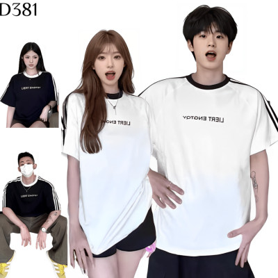 三條杠純棉短袖T恤 編號:D381