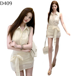 無袖背心短裙套裝 編號:D409