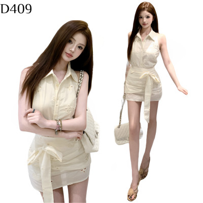 無袖背心短裙套裝 編號:D409