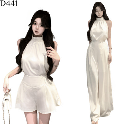 商品名稱 緞面背心+褲套裝 編號:D441 商品名稱 緞面背心+褲套裝 編號:D441