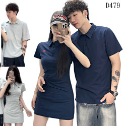 法式POLO連衣裙情侶裝 編號:D479