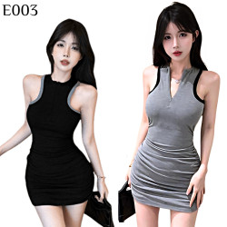 撞色緊身運動背心裙 編號:E003 撞色緊身運動背心裙 編號:E003