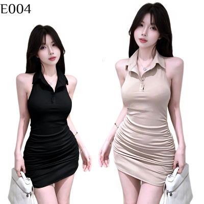 抹胸掛脖POLO短裙 編號:E004