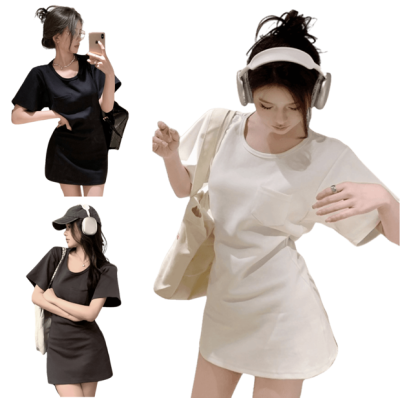 收腰長款上衣 編號:B237