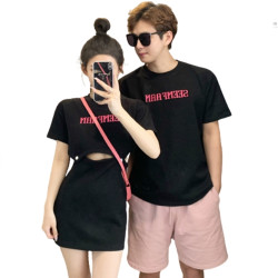 女性感露肚連衣裙+男上衣 情侶裝 編號:B250